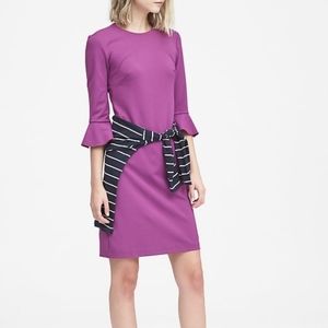 NWT Ponte flutter-sleave sheath dress